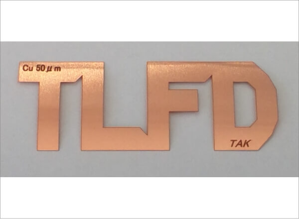 Cutting of Copper Foil (50μm in thickness)