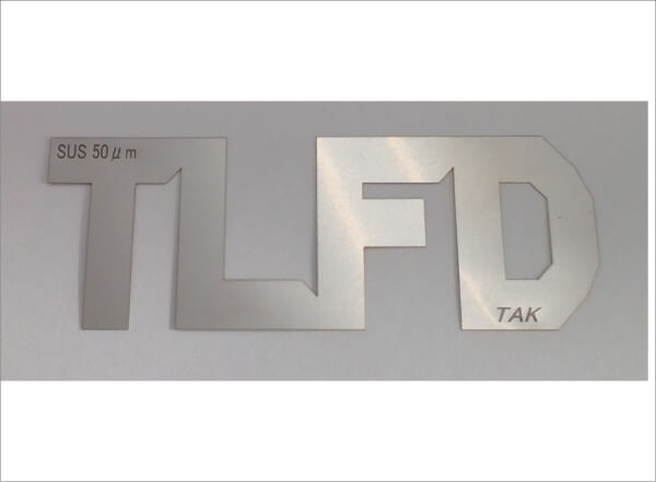 Cutting of Stainless Foil (50μm in thickness)